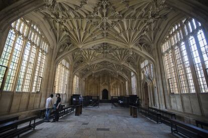 Una de las salas de la biblioteca de la prestigiosa Universidad de Oxford, en Reino Unido.