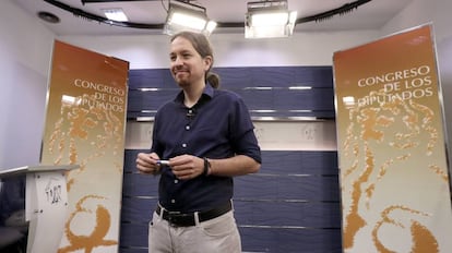 El secretario General de Podemos, Pablo Iglesias.