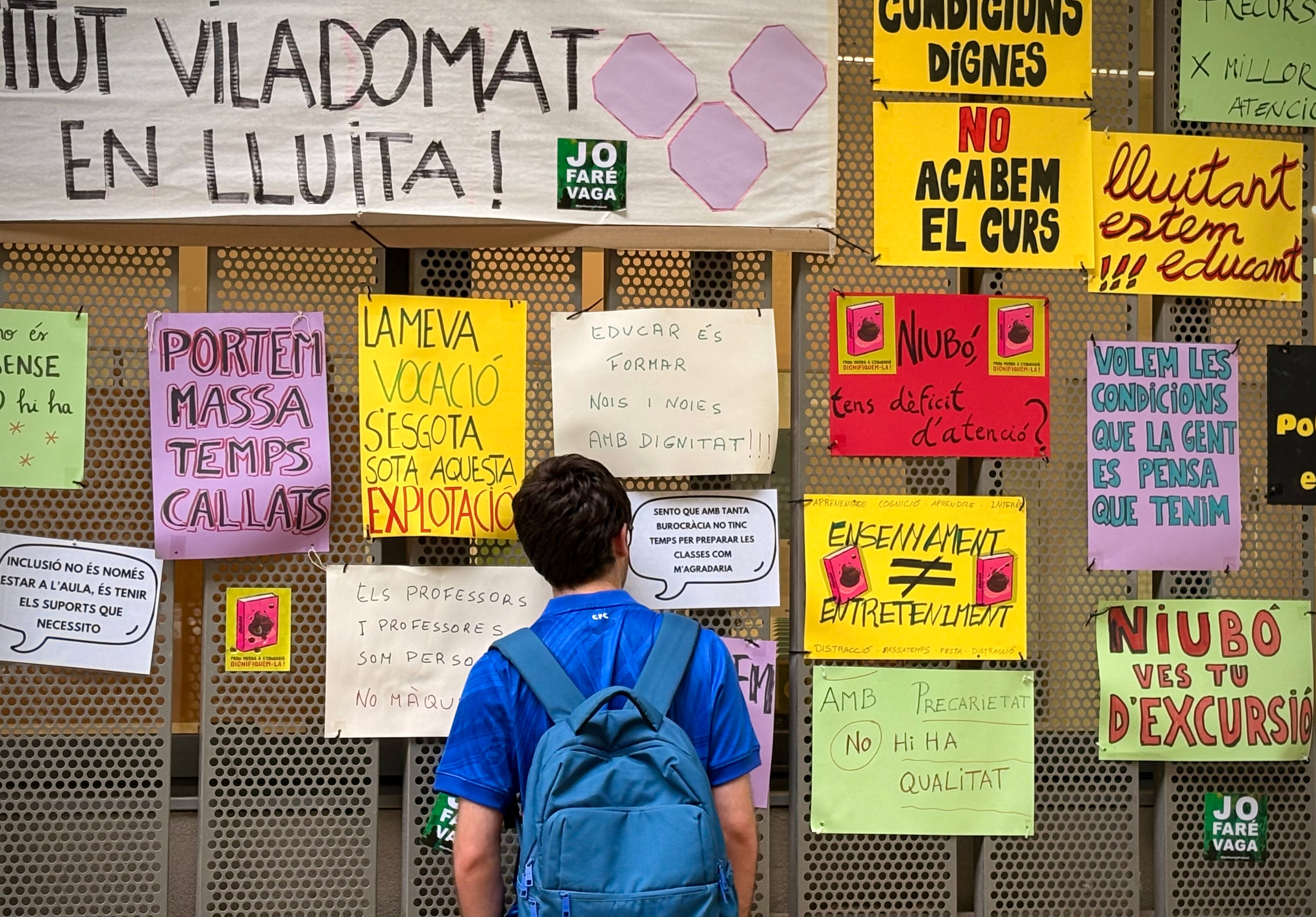 Alumnos rehenes en la huelga educativa