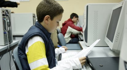 Estudiantes de ESO durante una clase en Madrid.