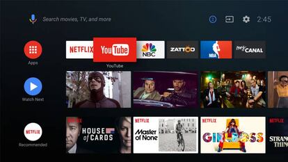 Nueva Home de Android TV