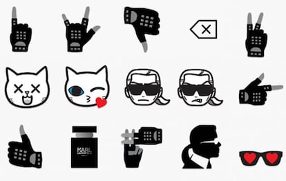 El siempre hipn&oacute;tico y nunca f&aacute;cil de explicar universo de Karl Lagerfeld, convertido en &#039;emoji&#039;