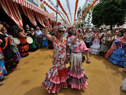 Una feliz estampa de la Feria de Abril.