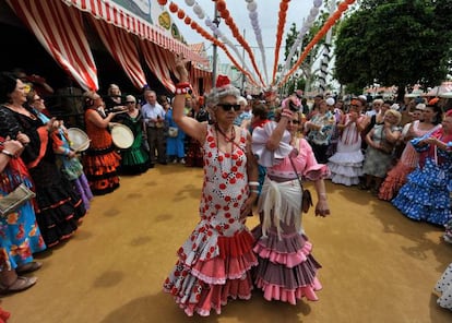 Una feliz estampa de la Feria de Abril.