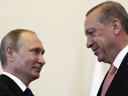Vladimir Putin y Tayyip Erdogan