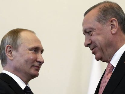 Vladimir Putin e Tayyip Erdogan