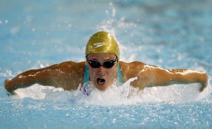 Mireia Belmonte en los Campeonatos de Espa&ntilde;a. 