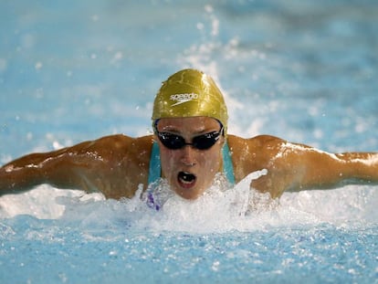 Mireia Belmonte en los Campeonatos de Espa&ntilde;a. 