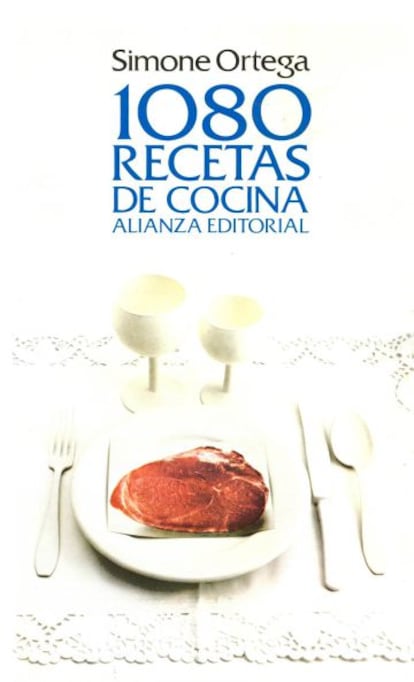 Portada de 1080 recetas de cocina, de Simone Ortega.