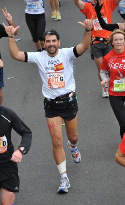 Paco Roncero, en el maratón de Nueva York en 2009.