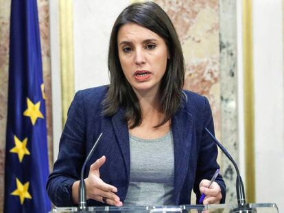 Irene Montero, portaveu d'Units Podem.