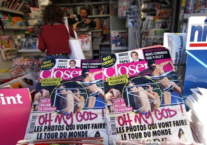 Portadas de la revista &#039;Closer&#039; con el toples de Middleton.