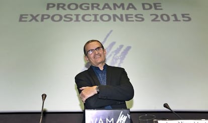 Jos&eacute; Miguel Garc&iacute;a Cort&eacute;s, en la presentaci&oacute;n de la nueva programaci&oacute;n del IVAM.