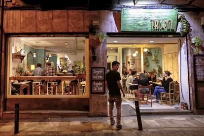 Restaurante Trispol, situado en la travessia d'En Ballester, en Palma de Mallorca.