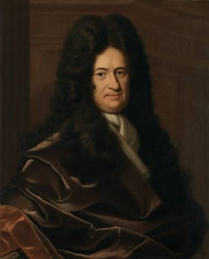 Retrato de Gottfried Leibniz, por Christoph Bernhard Francke. 