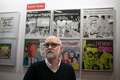 Daniel Clowes, ayer en el Salón del Cómic de Barcelona.