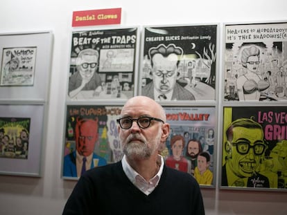 Daniel Clowes, ayer en el Salón del Cómic de Barcelona.
 