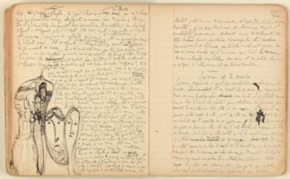 Manuscrito de 'Por el camino de Swann', de Marcel Proust.