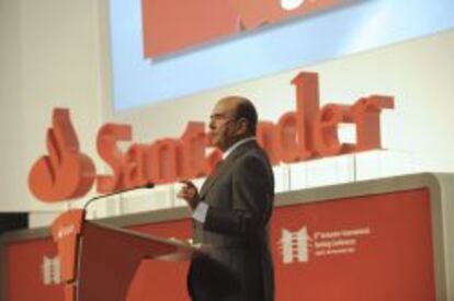 El presidente de Santander, Emilio Botín.