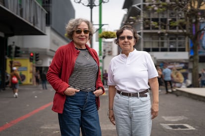 Las intelectuales feministas Sofía Montenegro y Azahálea Solís, exiliadas en Costa Rica.