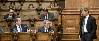 Alberto Fernández Díaz, ayer en el pleno del Consistorio.