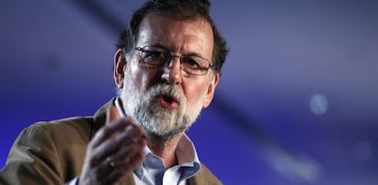 Rajoy en un acte del PP a Barcelona.