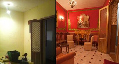 El antes y el después de La Casa de la Portera, a partir del lunes, Puraenvidia y Martret volverán a dejarla como la encontraron.