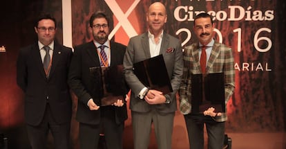 Los galardonados en los premios Cinco Días.