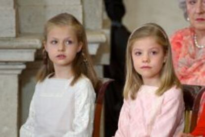 La princesa Leonor y la infanta Sofía