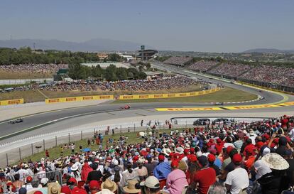 Aspecto del Circuit de Catalunya durante el Gran Premio de Fórmula 1 en mayo de 2015.