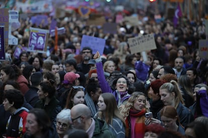 Manifestación del 8M en Barcelona.