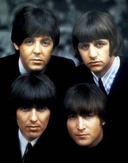 De izquierda a derecha y de arriba a abajo, Paul McCartney, Ringo Starr, George Harrison y John Lennon: los Beatles.