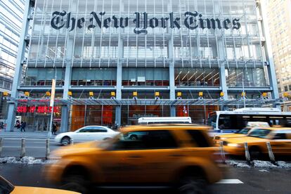 Sede del diario 'The New York Times' en la Octava Avenida en Manhattan.