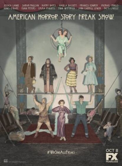 Cartel de 'American Horror Story: Freak Show'.