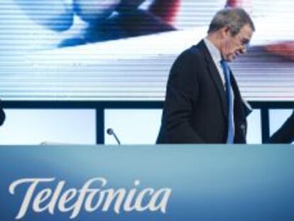 El presidente de Telef&oacute;nica, C&eacute;sar Alierta. 