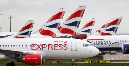 Aviones operados por la compa&ntilde;&iacute;a IAG