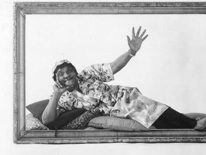 Retrato de la comediante 'Moms' Mabley (born Loretta Mary Aiken, 1894 - 1975).