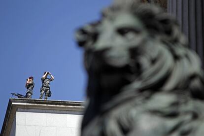 120 francotiradores velarán por la seguridad durante la ceremonia de proclamación en el Congreso, que se celebrará el 19 de junio de 2014.