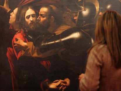 <i>El prendimiento de Cristo,</i> obra de Caravaggio.