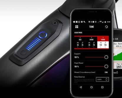 App en el smartphone para controlar la Turbo Creo SL Founder's Edition.