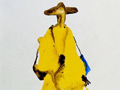 Uno de los dibujos con los que ilustra Miquel Barceló sus <i>Carnets d'Afrique</i>.