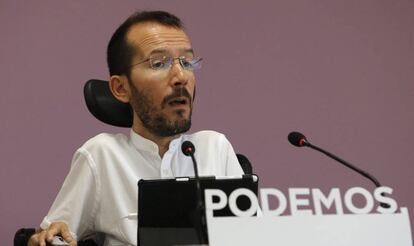 El secretario de Organización de Podemos, Pablo Echenique.