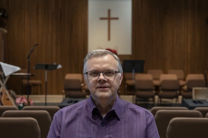 Pastor Dana Moore, at the Second Baptist Church in Corpus Christi, Texas, last December.