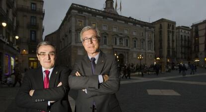 Àngel Ros, a la izquierda, y Josep Fèlix Ballesteros