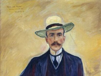 Harry Kessler retratado por Munch en 1906.