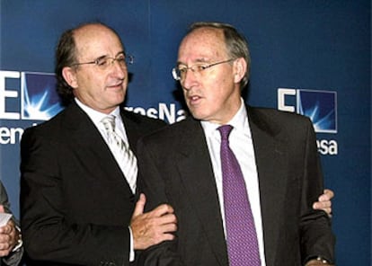 Antoni Brufau, presidente de Gas Natural, y Manuel Pizarro, presidente de Endesa.