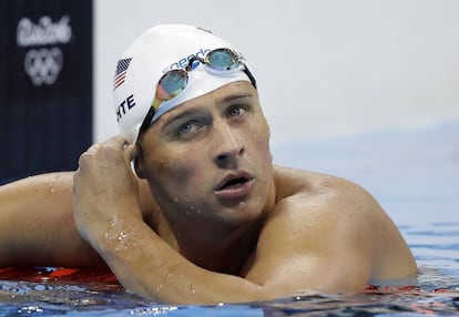 El norteamericano Ryan Lochte en los Juegos Olímpicos de Río.