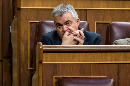 Santos Cerdán durante el Pleno del Congreso de los Diputados el pasado 10 de junio.