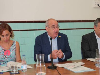 El 'conseller' Bargalló en la rueda de prensa de presentación del nuevo curso
