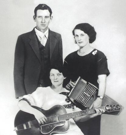 La familia Carter, en 1927.